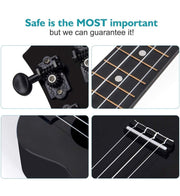 21 Inch Soprano Ukulele for Kids Adult Beginners Toys Gift Ukelele with Gig Bag Picks String
