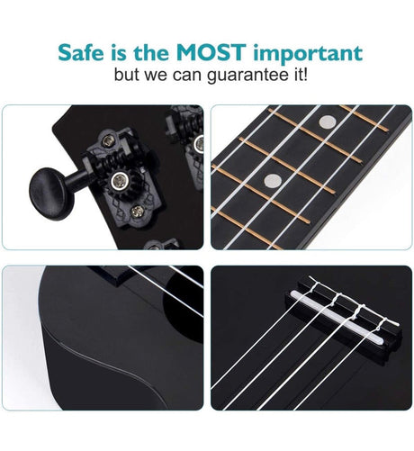 21 Inch Soprano Ukulele for Kids Adult Beginners Toys Gift Ukelele with Gig Bag Picks String