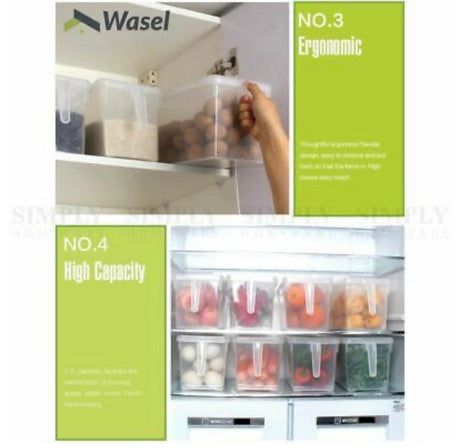 Refrigerator Storage Box Food Container Kitchen Fridge Organiser Freezer