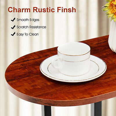 2-Tier Oval Side Table