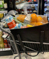 Set of 2 XL Insulated Grocery Bags with Zipper Closure Heavy Duty Foldable Insulated Shopping Bags for Groceries & Reusable Zipper Insulated Bag for Cold/Hot Shopping & Frozen Food Transport Delivery