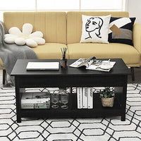 Lift-Top Coffee Table with Open & Hidden Storage