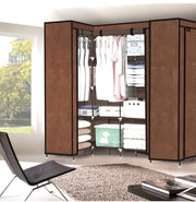 Portable Wardrobe Clothes Closet Storage Cabinet Organizer with Shelves