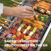 45 x 24 cm Foldable Stainless Steel Charcoal Grill