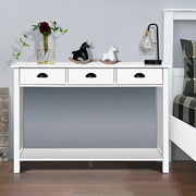 120 cm Console Table with Drawers & Shelf
