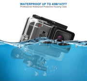 Accessories for GoPro Hero 7 Black / 6/5 Action Camcorder Camera Accessories Mounts Waterproof Housing Case Chest Head Strap Bike Car Backpack Clip Mount for Go Pro Hero7 Hero6 Hero5