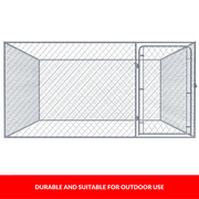 Pet Dog Kennel Outdoor Cage Large Metal Puppy Wire House Enclosure Steel Playpen