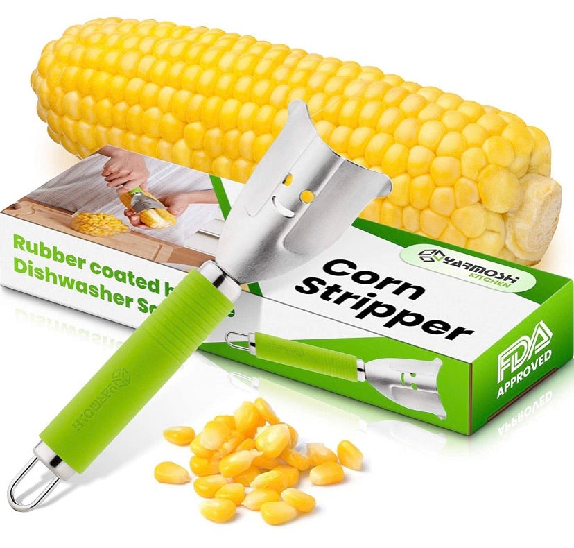 Stainless-Steel Corn Kernel Stripper with Non-Slip Handle