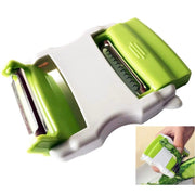3-in-1 Dual-Blade Vegetable Peeler – Green
