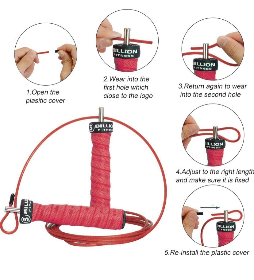 Adjustable Ball-Bearing Speed Jump Rope – 7 Colours