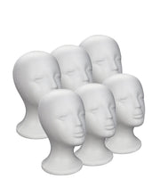 Foam Mannequin Heads for Wigs, Hats & Glasses – 2 Pack