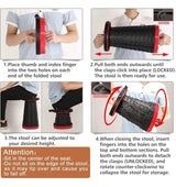 Folding Stool for Camping Adults Kids Retractable Plastic Stool Lightweight Collapsable Stool Portable for Fishing BBQ Outdoors Indoors Kitchen Max Load 150kg