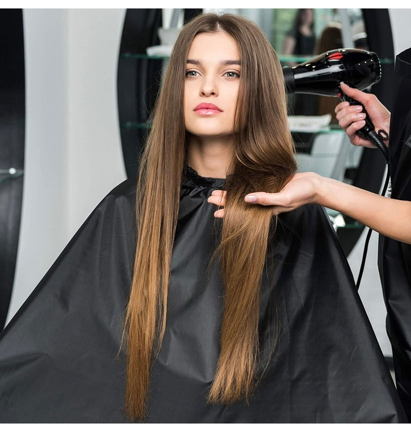 Black Full-Length Hairdressing & Barber Cape