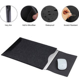 Leather and Felt Hybrid Laptop Sleeve