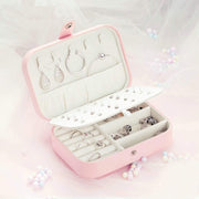TERSELY Portable Jewellery Organiser – White or Pink