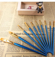 10-Piece Artist Paint Brush Set for Acrylic, Oil & Watercolour
