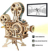 3D Wooden Puzzle Mechanical Model Projector