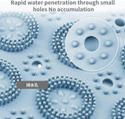 55 × 55cm PVC Suction-Cup Shower Mat – 2 Colours