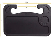 Two-Sided Steering Wheel Tray for Parked Use – Black