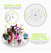 360° Rotating Adjustable Makeup Organiser – Clear