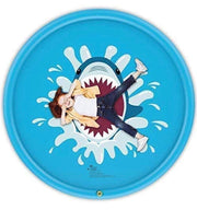 170cm Inflatable Splash Sprinkler mat, Outdoor Sprinkler mat Toy in Summer, Used for Children Toddler Pool Dog Wading Pool Splash Game mat ( Shark)