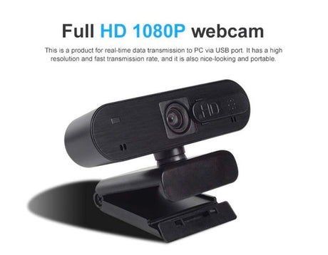 Webcam with Dual Microphone, 1080p FHD Pro Streaming USB Video Camera