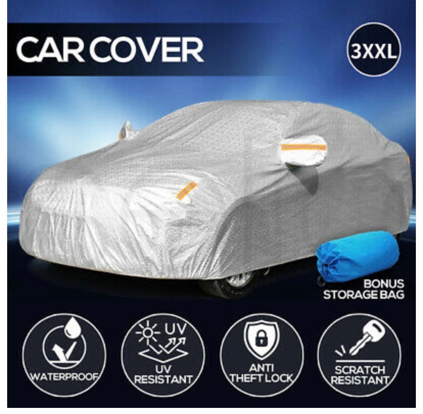 Car Cover Waterproof UV Dust Proof Large Full Coverage Cover 3XXL 530x200x150cm