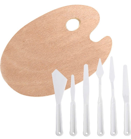 MEEDEN 46-Piece Oil Painting Set with Beech Wood Table Easel, 12MLX24 Oil Paint Tubes and All The Additional Supplies, Perfect for Beginning Artists, Students and Kids