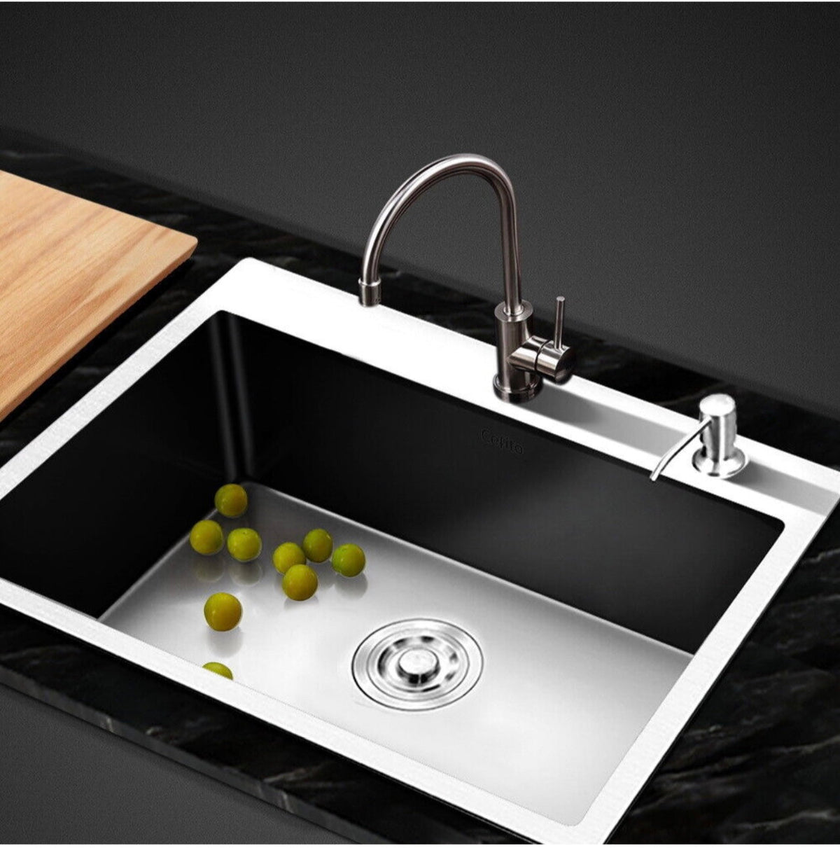 600 × 450 mm Stainless-Steel Single-Bowl Sink