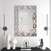 Bevelled Geometric Wall Mirror – Vertical or Horizontal