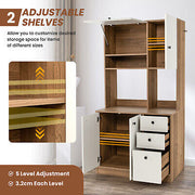 180 cm Tall Kitchen Pantry Cabinet with 3 Drawers