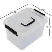 5L Clear Latching Storage Boxes – 4 Pack