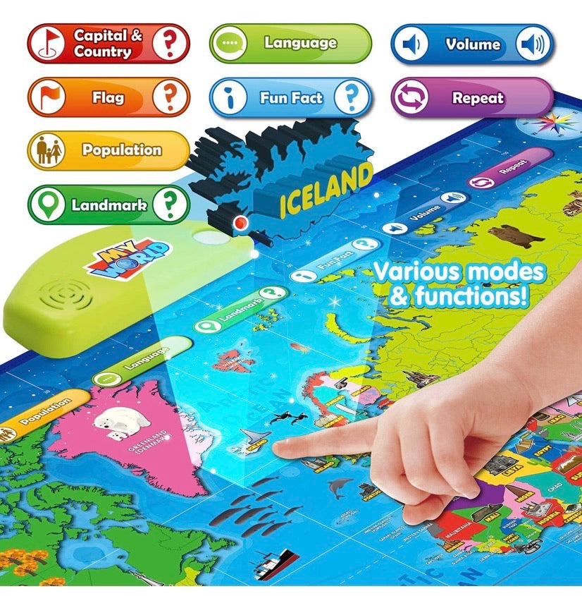 BEST LEARNING i-Poster Interactive World Map