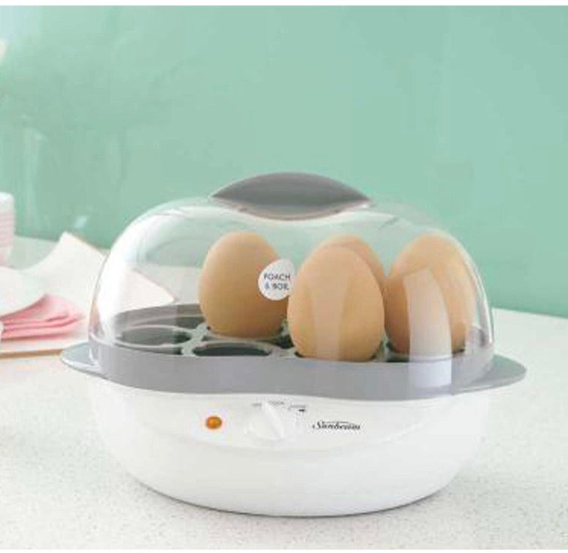 Sunbeam EC1300 Poach And Boil Egg Cooker, White