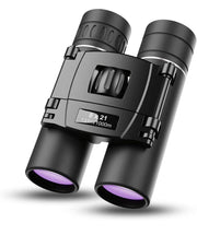 8×21 Compact Folding Binoculars with Strap & Carry Bag