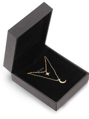 Moon and Star Necklace