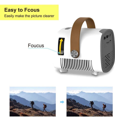 Mini Projector, Lejiada Portable Projector, Outdoor Movie Projector for Children Presents, Home Video Projector 1080P Supported, Compatible with TV Stick,HDMI,USB,Micro SD,AV,Laptop