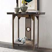 Vintage Wooden Console Table with Drawer