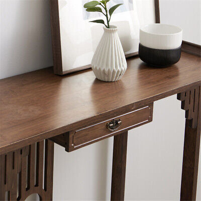 Vintage Wooden Console Table with Drawer