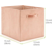 Set of 4 Foldable Fabric Basket Bins