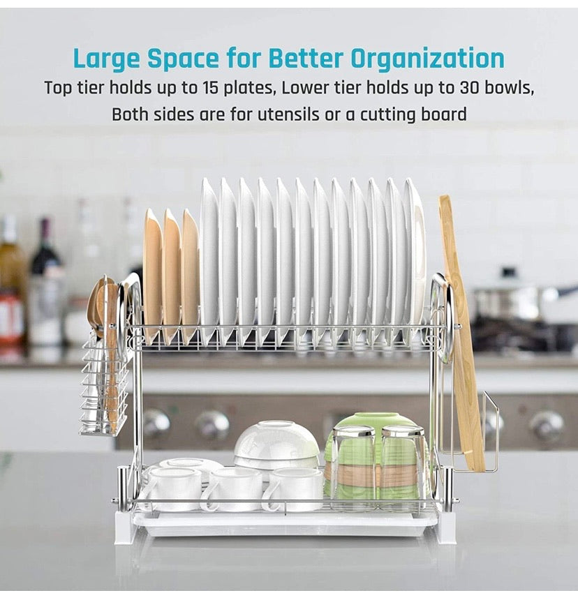 2-Tier Dish Drying Rack
