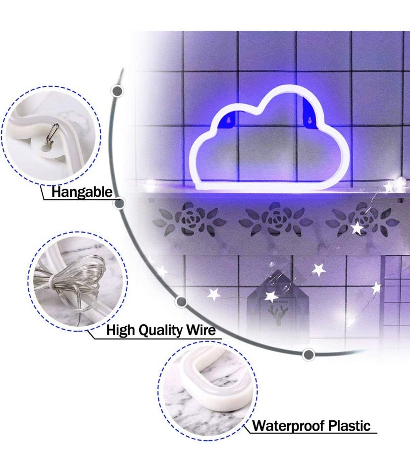 Blue Cloud Neon Light Signs