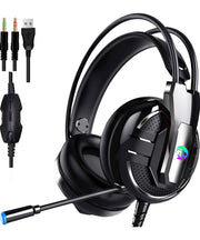 Proxima Direct Gaming Headset Headphone, headset with microphone&LED Light For Laptop Computer, PS4,Cellphone, 3.5mm Stereo Wired Over Ear Gaming Headset Comatible with PC/Laptop/Xbox 360/Xbox One