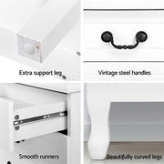 KUBI White Lowboy Chest of Drawers