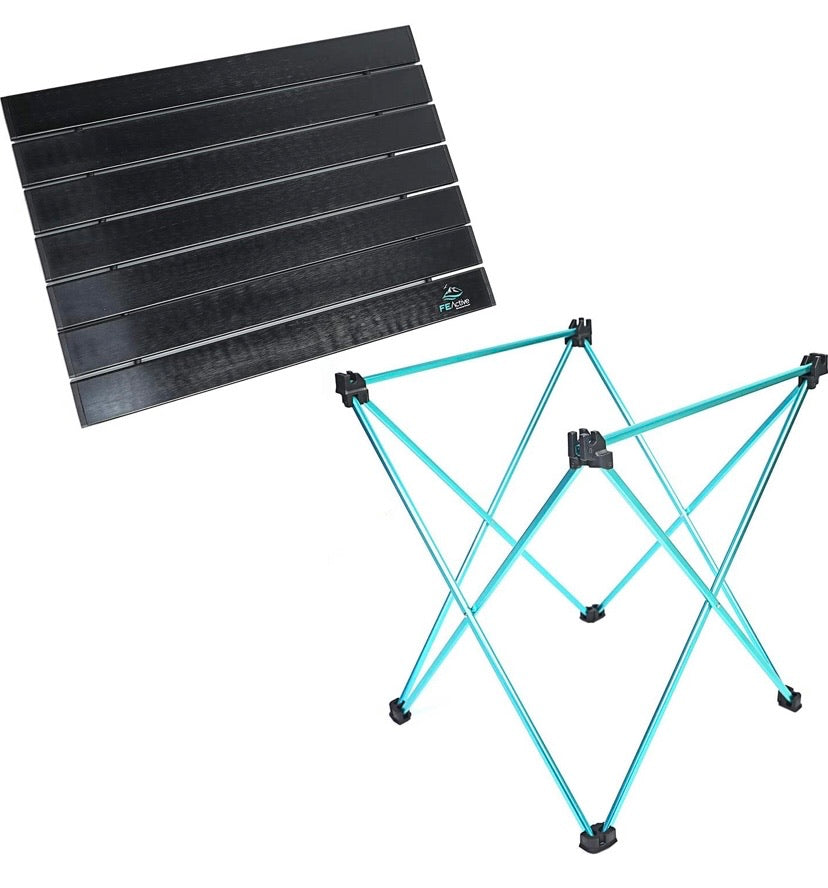Camping Folding Table - Aluminium Joints, Compact, Lightweight Camping Table. Portable Outdoor Furniture for Picnic, Beach, Hiking, Trekking, Backpacking, Travel | Designed in California