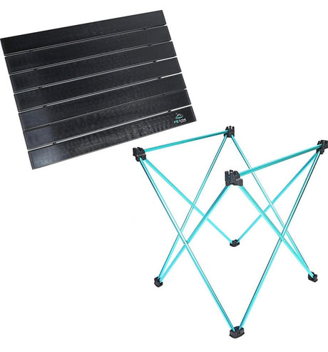 Camping Folding Table - Aluminium Joints, Compact, Lightweight Camping Table. Portable Outdoor Furniture for Picnic, Beach, Hiking, Trekking, Backpacking, Travel | Designed in California