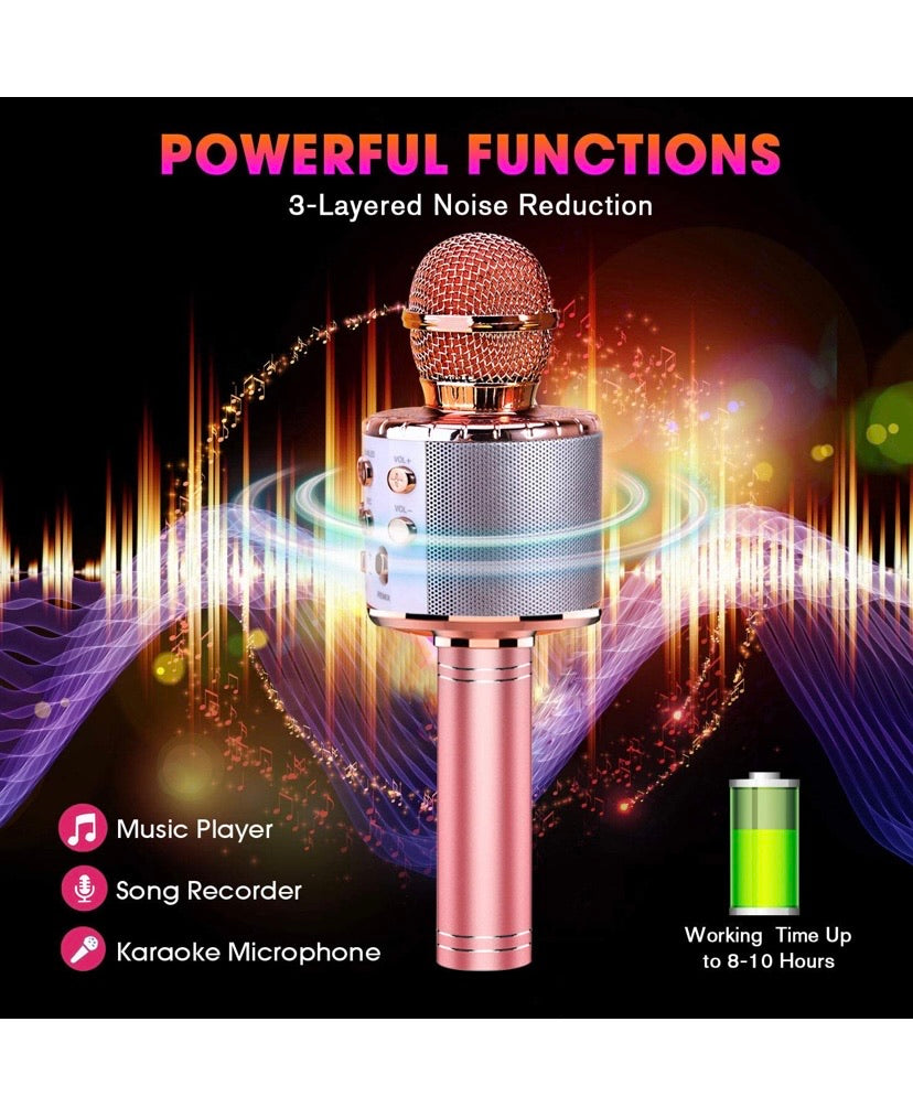 BlueFire 4-in-1 LED Bluetooth Karaoke Microphone – 4 Colours