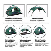 3–4 Person Instant-Up Double-Layer Camping Tent