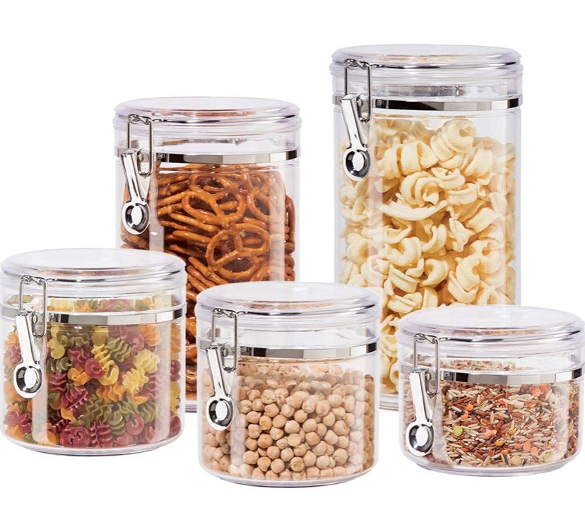 5-Piece Acrylic Canister Set