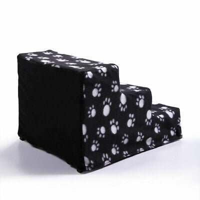 Portable 3-Step Pet Stairs with Removable Cover